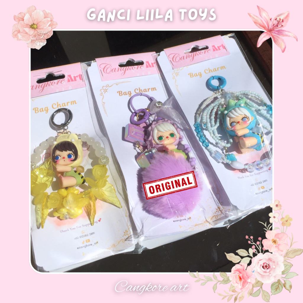 GANTUNGAN Cangkire Art - Liila Toys Bag Hanger (ต้นฉบับ): Hug Series Of Love/ Ganci/ Charm Liila Toy