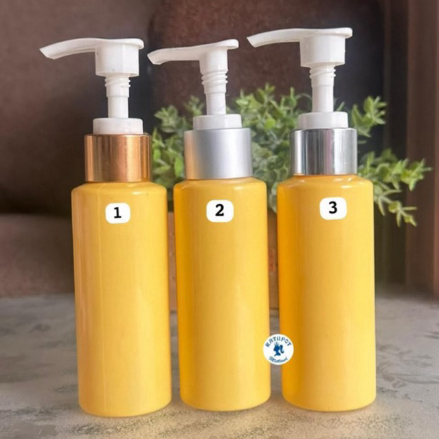 100ML SONYA สีเหลืองขวดผู้ถือประเภท PUMP CAP NUMBER 1.2.3