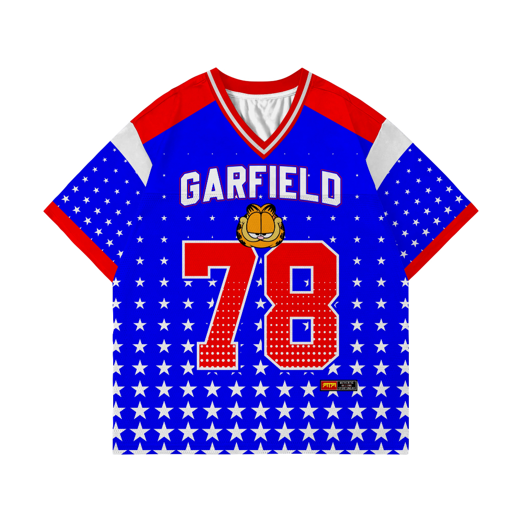 GARFIELD BOXY USA PRINTING JERSEY ฟรี NICKNAME