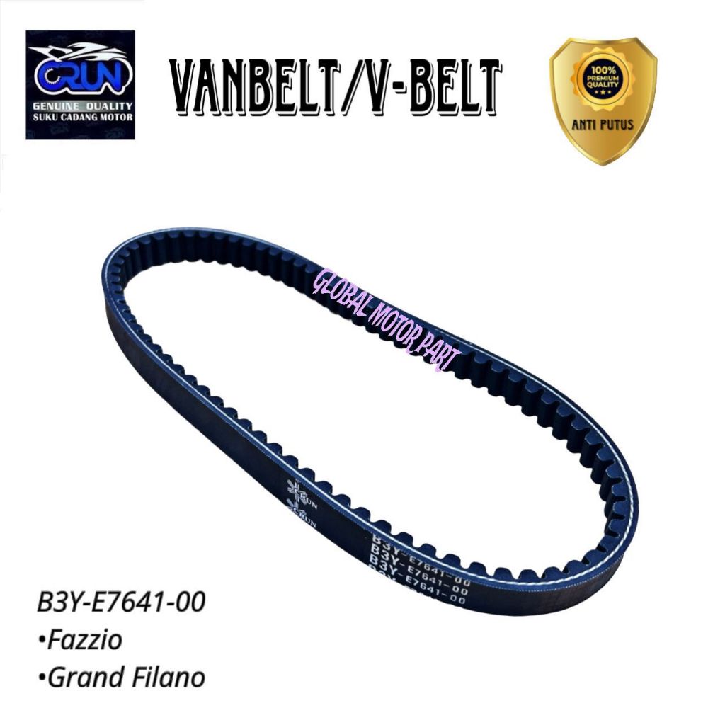 สายพาน VRUN B3YE764100 – Yamaha Fazzio / Grand Filano Belt Drive Motor