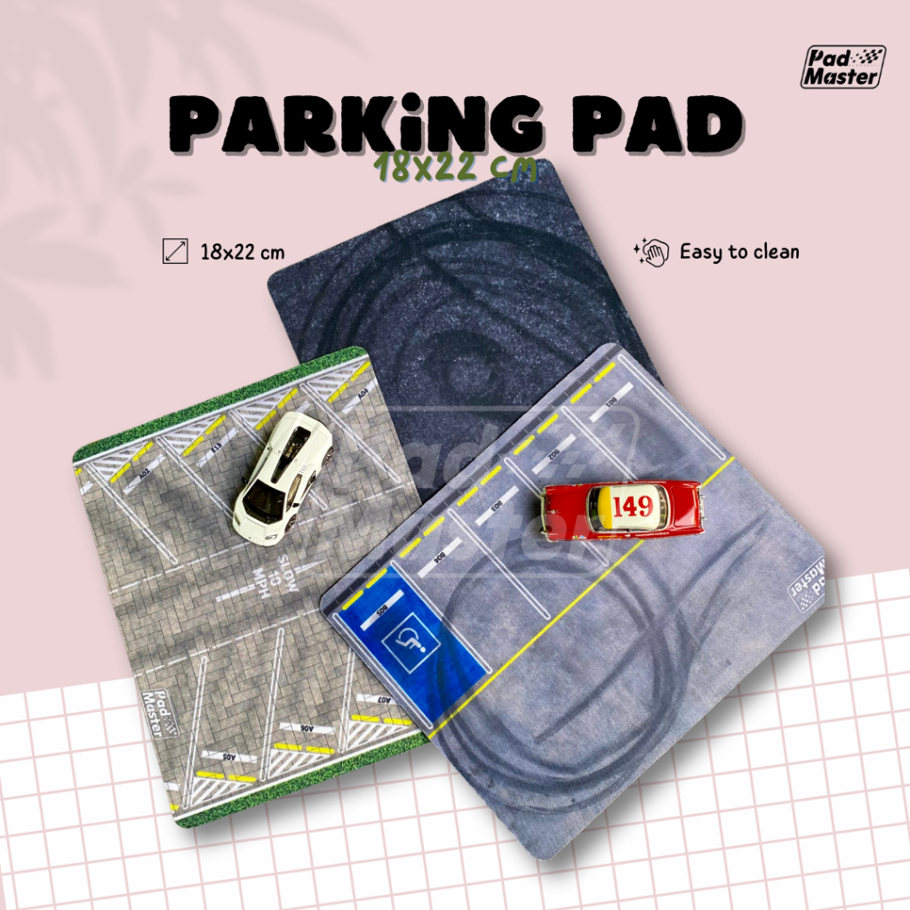 Mini Parking Pad Diorama 1/64 Anti Slip Parking พรม Diecast Mousepad Display