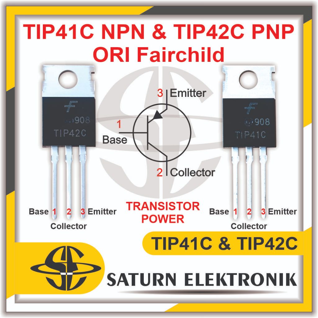 TIP 41C TIP41C NPN & TIP 42C TIP42C PNP ORI Fairchild