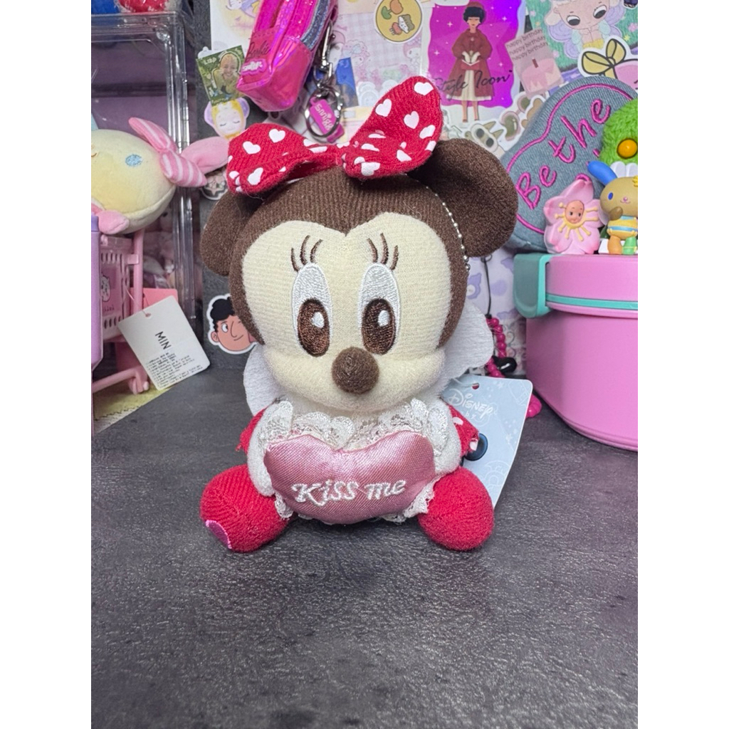 Disney Baby Plushie พวงกุญแจ Minnie Mouse แท็กใหม่