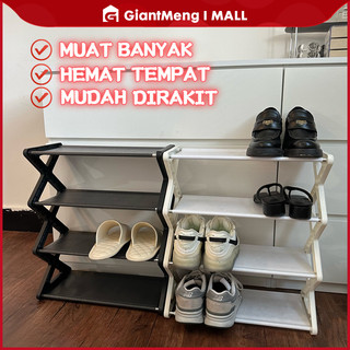 GiantMeng - Rak Sepatu 4/5 Susun Portable | Rak Serbaguna Sepatu & Sandal Kokoh Minimalis
