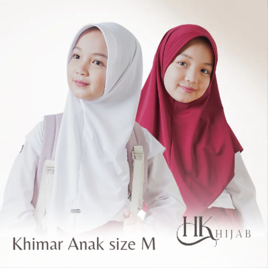 CHILDRENS SCHOOL HEADS SIZE M สําหรับเกรด 3-4 ELEMENTARY SCHOOL// INSTANT CHOOL BERGO ฮิญาบ// COOL P