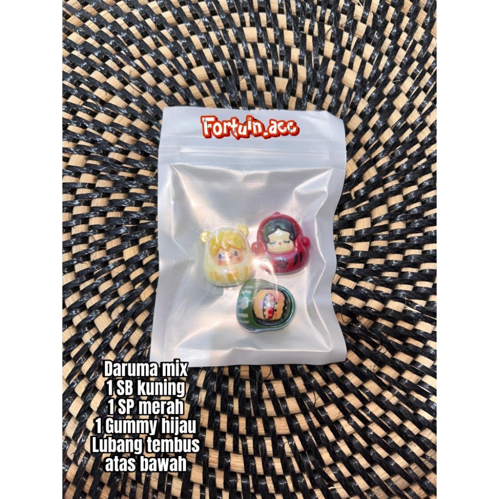 ลูกปัด Pop Mart Character UV / Pop Bean Daruma (Pop Bean Daruma)