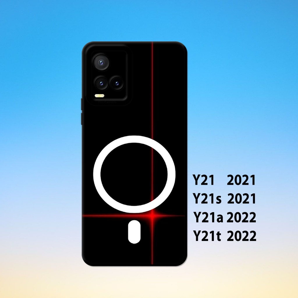 HP Vivo Y21, Vivo Y21S, Vivo Y21A, Vivo Y21T _เคสโทรศัพท์ยางสีดําสุดเท่ ยืดหยุ่น หนา