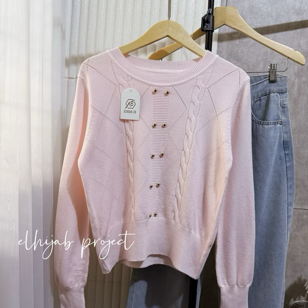 [PREMIUM] Jihyun เสื้อไหมพรมสไตล์เกาหลี // เสื้อไหมพรมสาย