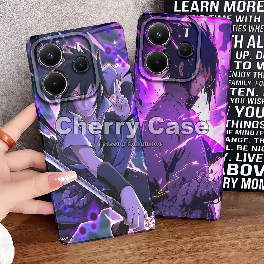 Cherry Acc QW16 SoftCase Pro กล้อง Sasuke Motif สําหรับ Redmi หมายเหตุ 14 4G/5G Kesing กรณี Hp Cassi