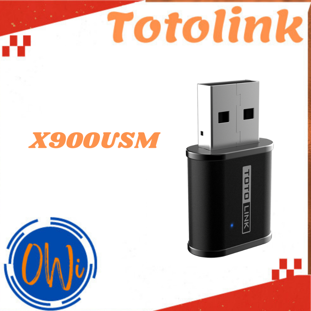 Totolink X900USM – AX900 Wi-Fi 6 Dual-Band USB Adapter อะแดปเตอร์ Wifi อินเทอร์เน็ต 900Mbps