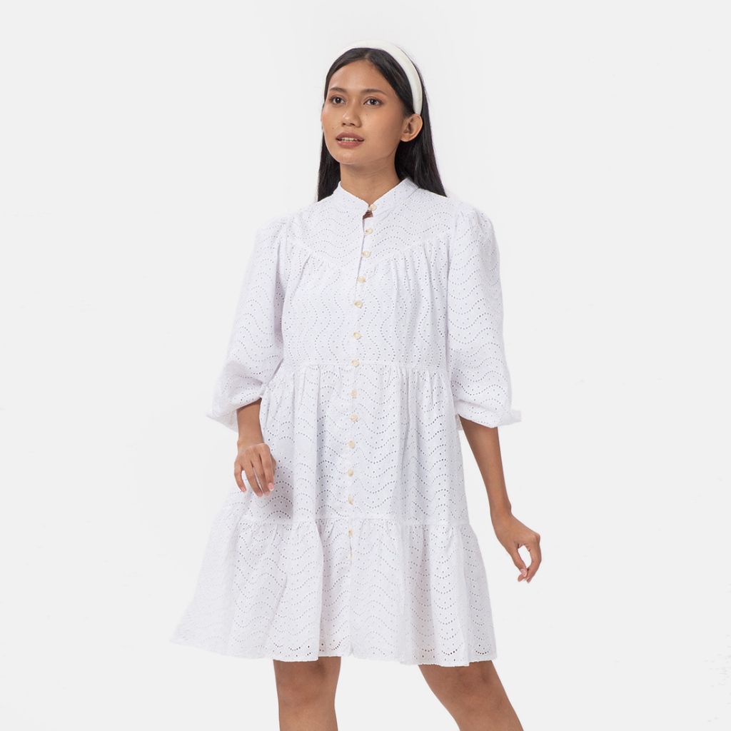 MKY CLOTHING Oliv มินิเดรส