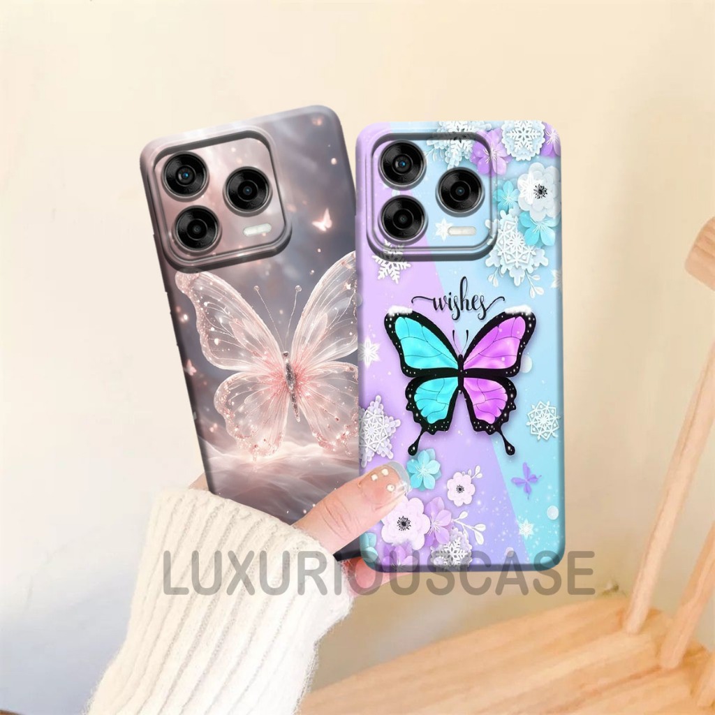 HP ล่าสุด ZTE Blade V70 Design & ZTE Blade V70 เคสโทรศัพท์ 2025 Butterfly Motif | เคสดีไซน์ ZTE Nubi