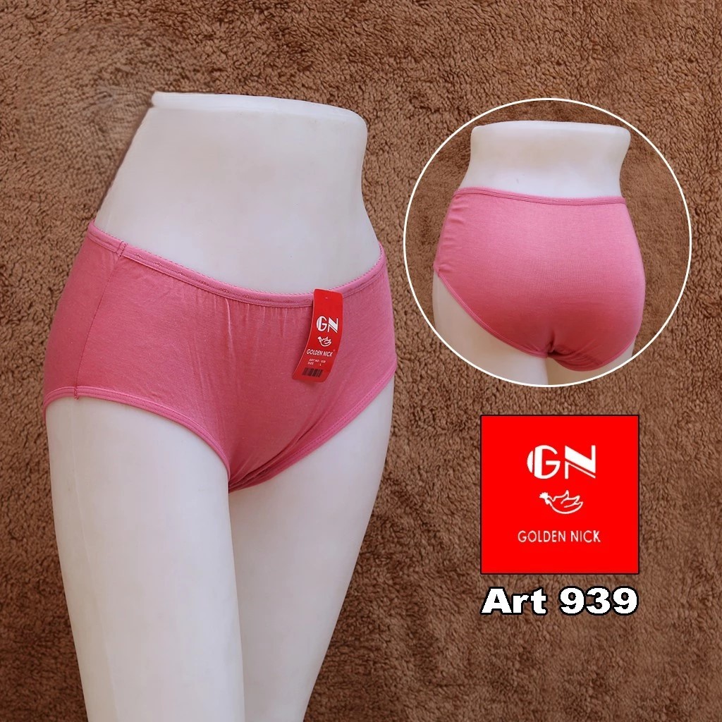 [ 3 ชิ้น ] ซีดี Golden Nick 939 MIDI | กางเกงชั้นในสตรีผู้ใหญ่สีเข้ม 939 - กางเกงชั้นในผู้หญิงสีทองน