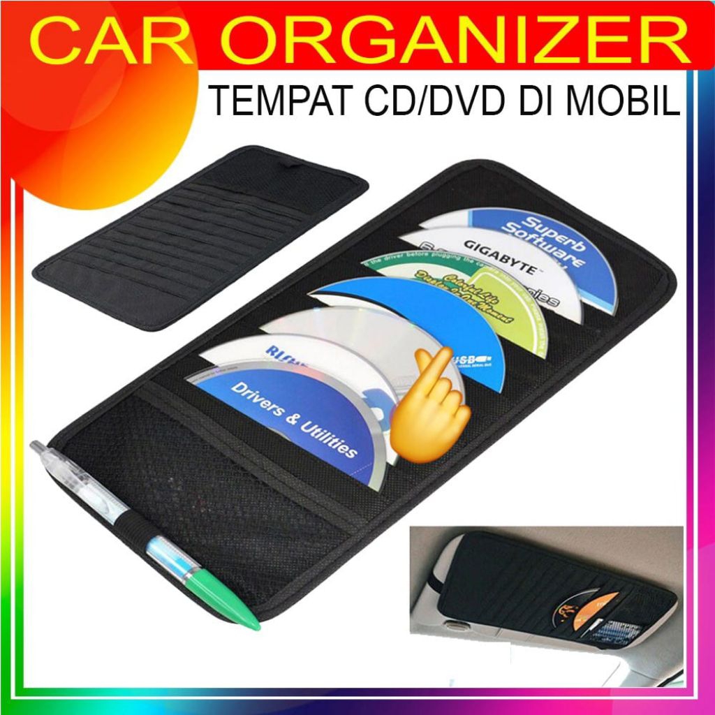 PREMIUM CAR CARD HOLDER - CAR ORGANIZER - CAR CD HOLDER CD/DVD - INTERIOR