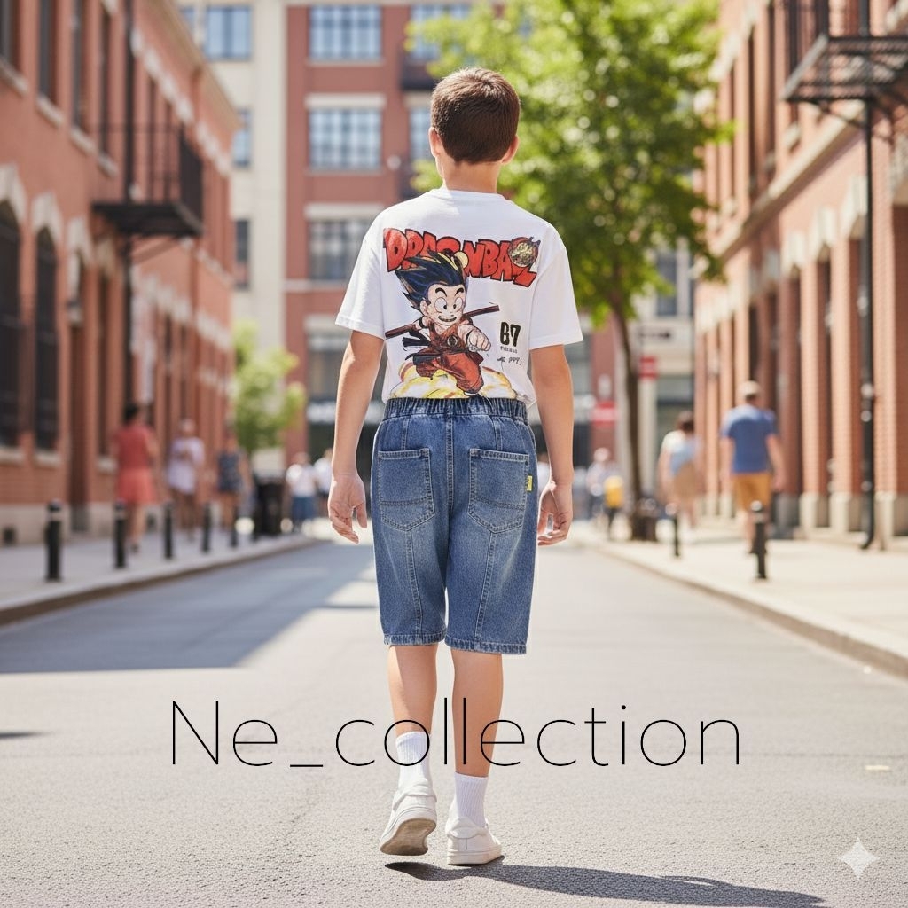 X06 DRGONBALL JEANS SET SIZE 120-170
