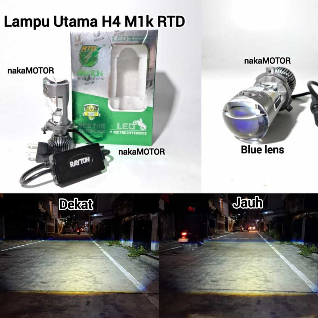 ไฟหน้า RAYTON H4 LED M1K พร้อมพัดลมระบายความร้อน