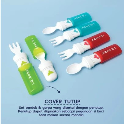 IQ BABY SPOONS และส้อมสําหรับเด็กทารกที่มี LIDS/BABY EATING UTENSILS