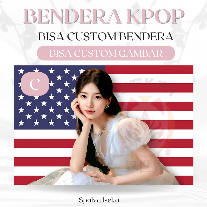 AMERICAN FLAG KPOP SUZY MISS A / โปสเตอร์ KPOP / KPOP FLAG Bae Suzy Suji / พรม KPOP / พรม Kpop