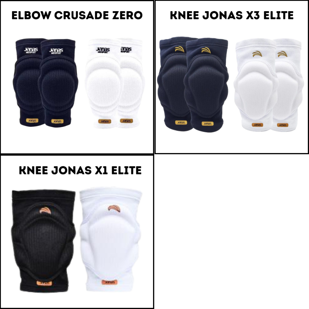 ข้อศอก jonas crusade ศูนย์สนับเข่า Elite x3 สนับเข่า Elite x1 jonas