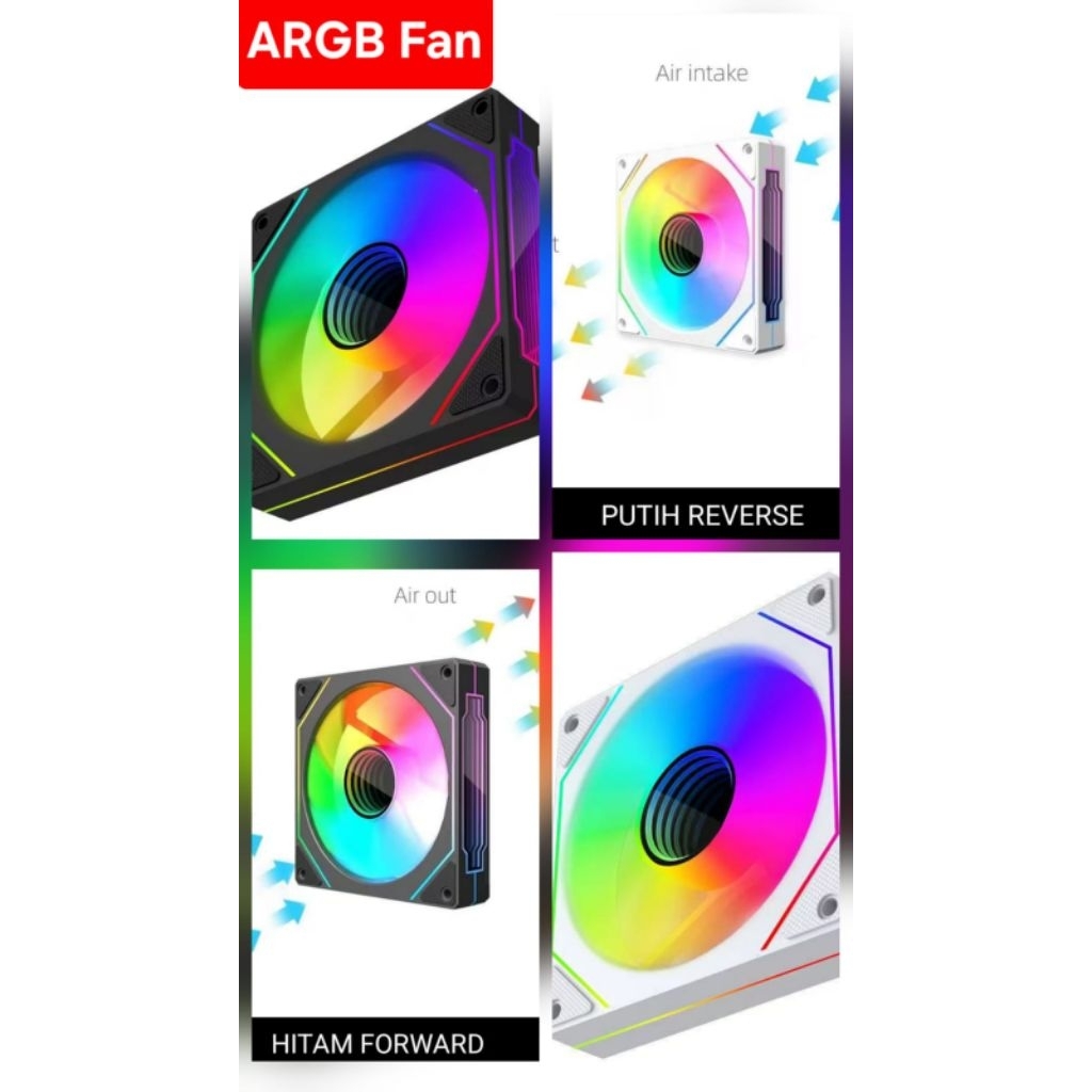 FAN Casing ARGB Sync Controller Airflow Forward Reverse
