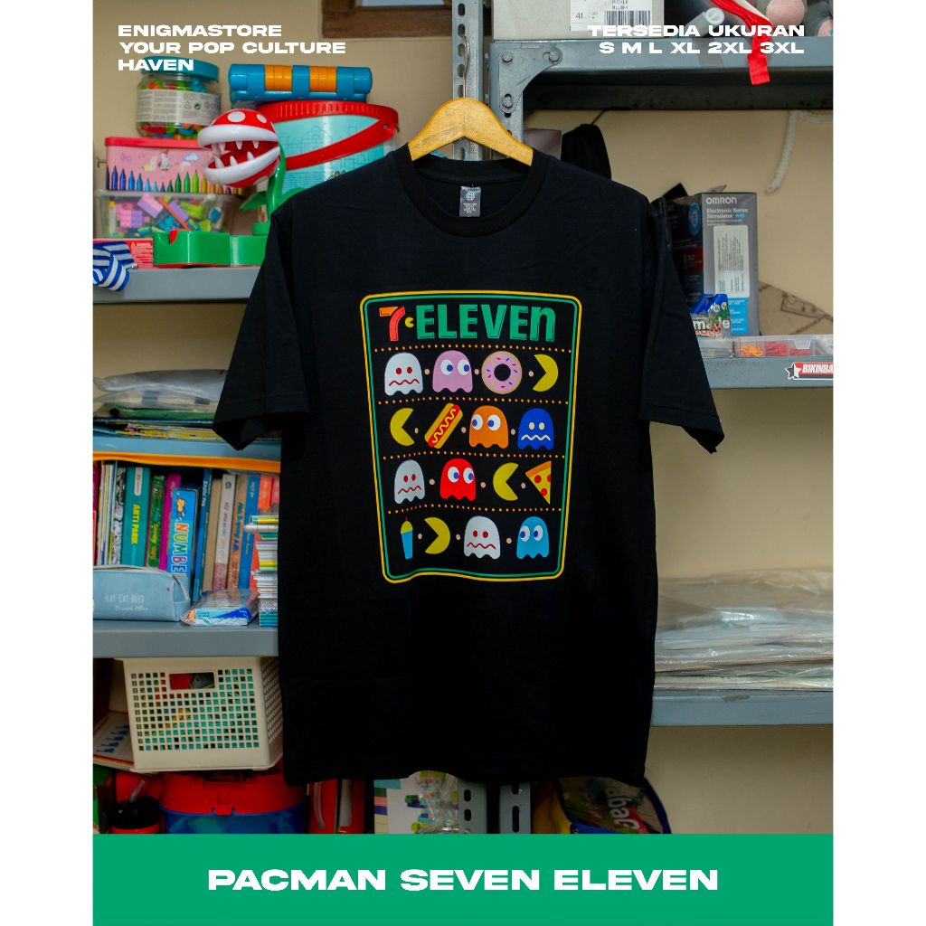 เสื้อยืด PAC MAN SEVEN ELEVEN 2
