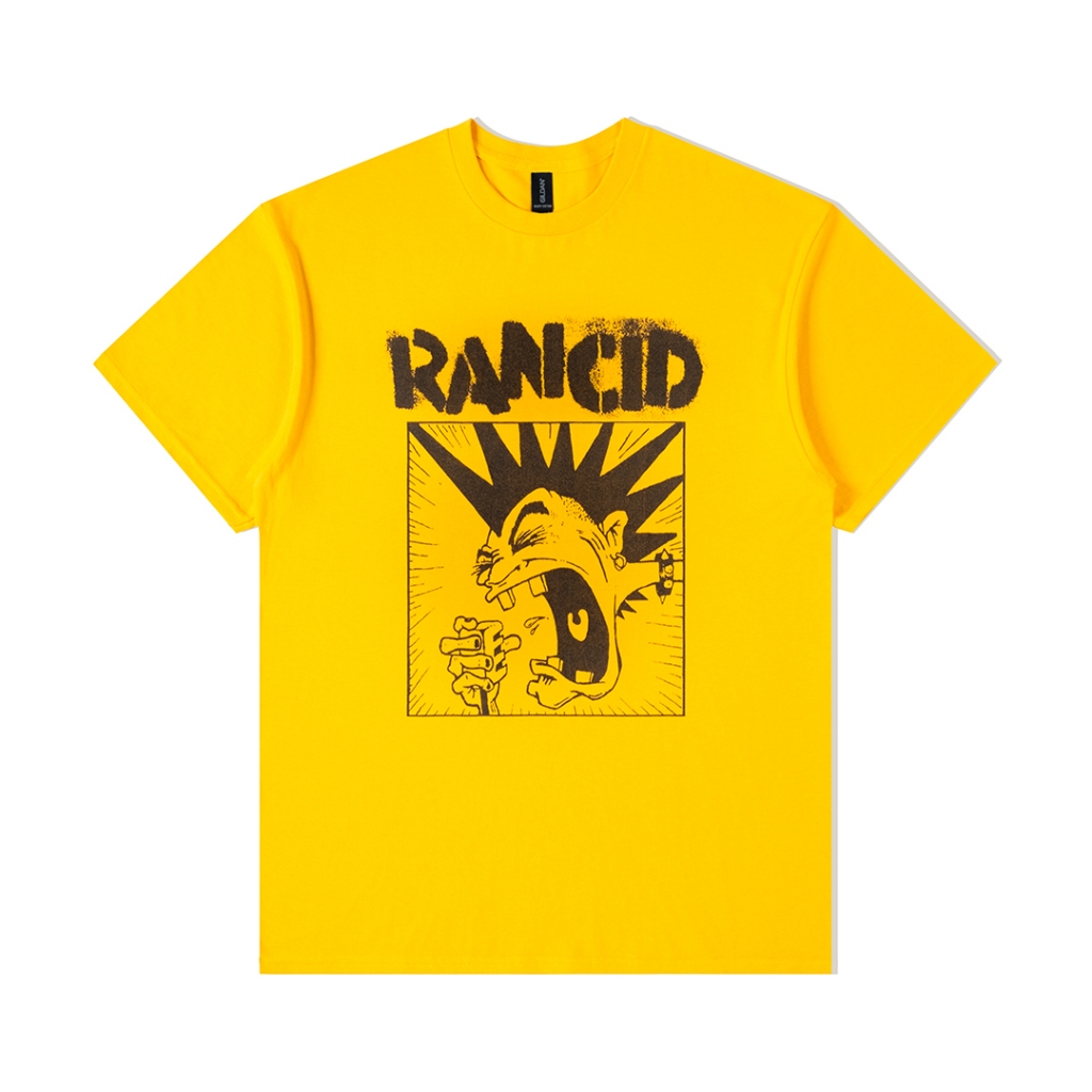 Rancid - เสื้อยืด Screamous Mohawk (สีเหลือง)