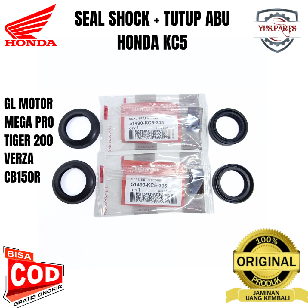 ซีลโช๊คเดิม + หมวก GREY HONDA AHM KC5 GL MOTOR MEGA PRO TIGER 200 VERZA CB150R