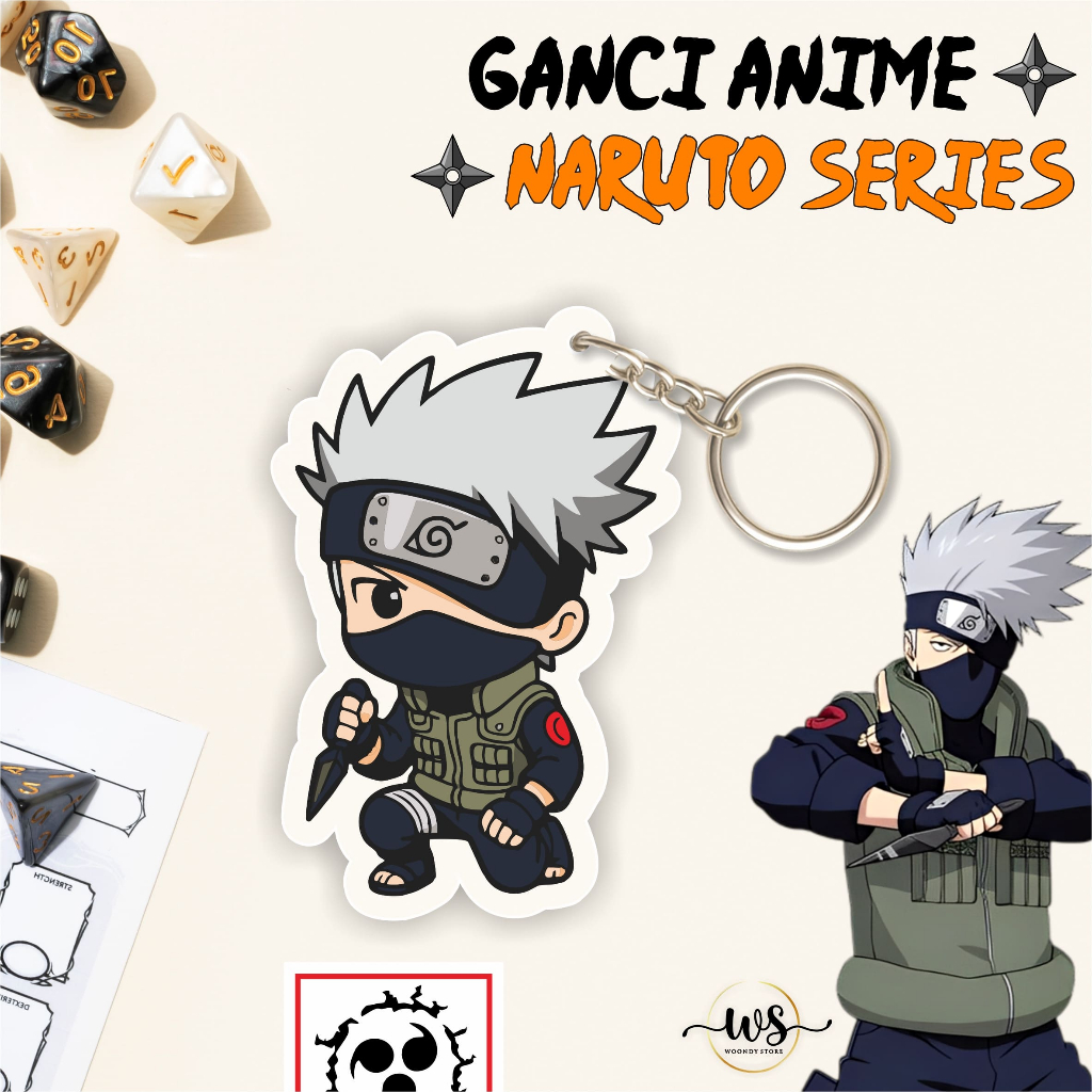 GANTUNGAN KAKASHI ACRYLIC KEYCHAIN - พวงกุญแจอะคริลิก - พวงกุญแจอนิเมะ KAKASHI