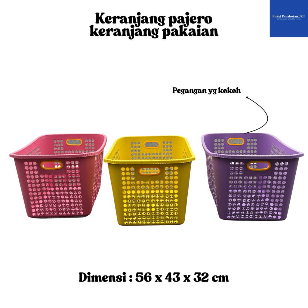 PAJERO - LAUNDRY BASKET DIRTIES BASKET MULTIPURPOSE BASKET LAUNDRY BASKET