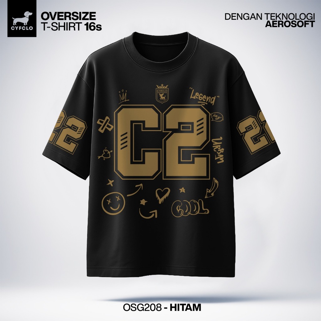 KATUN CYFCLO เสื้อยืดขนาดใหญ่ผ้าฝ้ายหวีเต็มรูปแบบ 16s DTF Screen Printing - ไม่ซีทรูและสะดวกสบาย | O