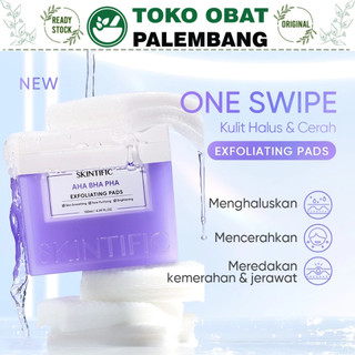 SKINTIFIC AHA BHA PHA EXFOLIATING PADS EXFOLIASI WAJAH SKIN SMOOTH PEELING CABUT KOMEDO PORE PURIFYING BRIGHTENING ONE SWIPE KULIT HALUS CERAH SEL KULIT MATI KAPAS EKSFOLIASI SKINTIFIK MASK MASKER WAJAH