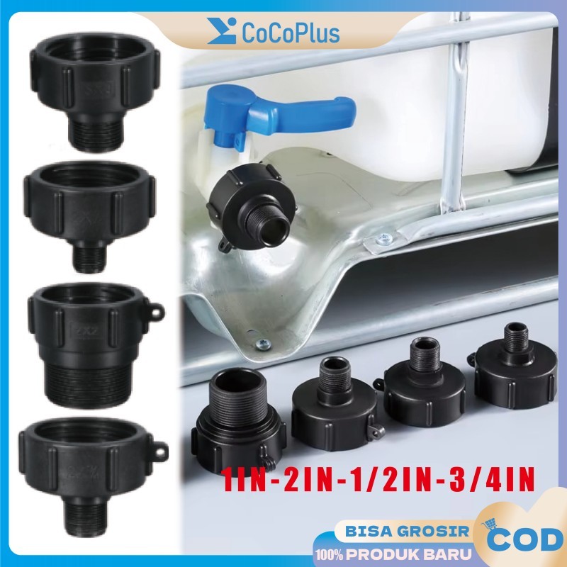 IBC Tank Adapter IBC Tower Cover 1/2 3/4 1 2 นิ้วสําหรับ IBC ถังน้ําภายนอก Thread Faucet IBC Tank Ad