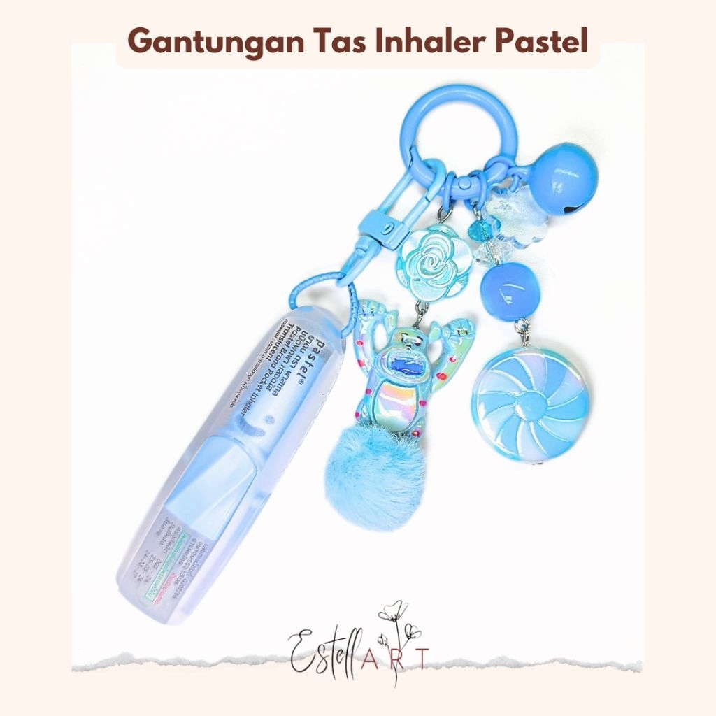 GANTUNGAN Inhaler Pastel Bag Hanger Original Thailand / Custom Bag Hanger Original Pastel Inhaler