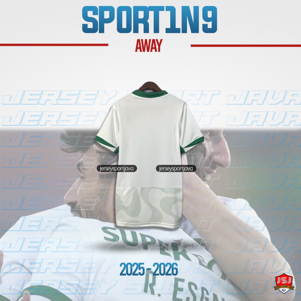 เสื้อฟุตบอลผู้ชาย 5P0RT1NG L15B0N AWAY 2025 2026 เกรดใหม่ ORI IMPORT - คุณภาพสูงที่ดีที่สุด