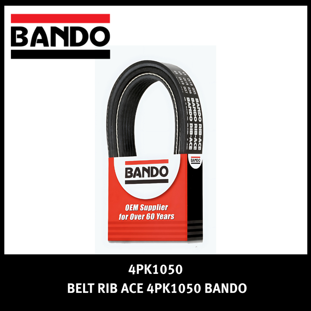 VANBELT 4PK1050 BANDO BELT RIB ACE 4PK 1050 FANBELT VBELT FAN BELT VAN BELT