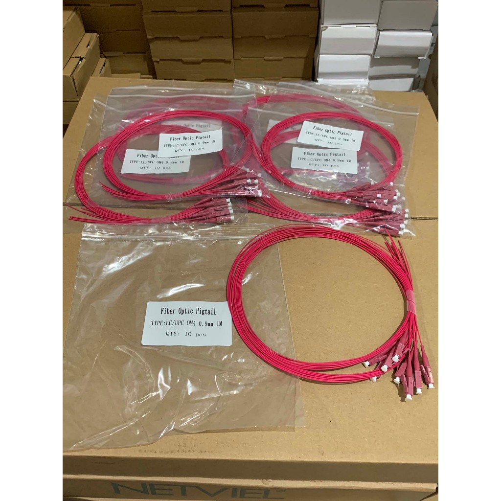 Pigtail LC Simplex Multimode 50/125um OM4 1 เมตร (LSZH)