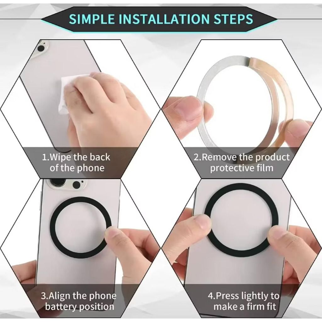 [ FD ] แหวนแผ่นแม่เหล็ก Magsafe / MAGSAFE GOOD MATERIAL RING