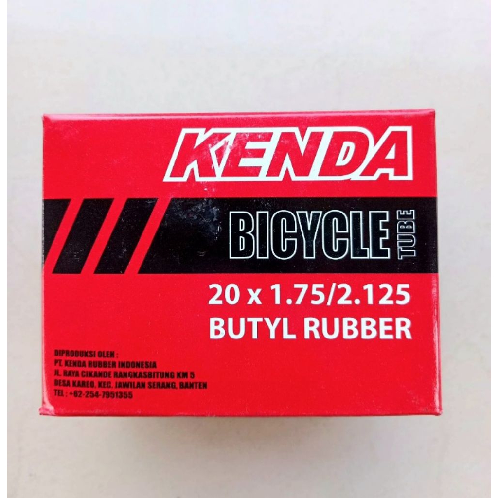 INNER TYRE 20 X 1.75 / 2.125 KENDA COP MOTOR 35mm