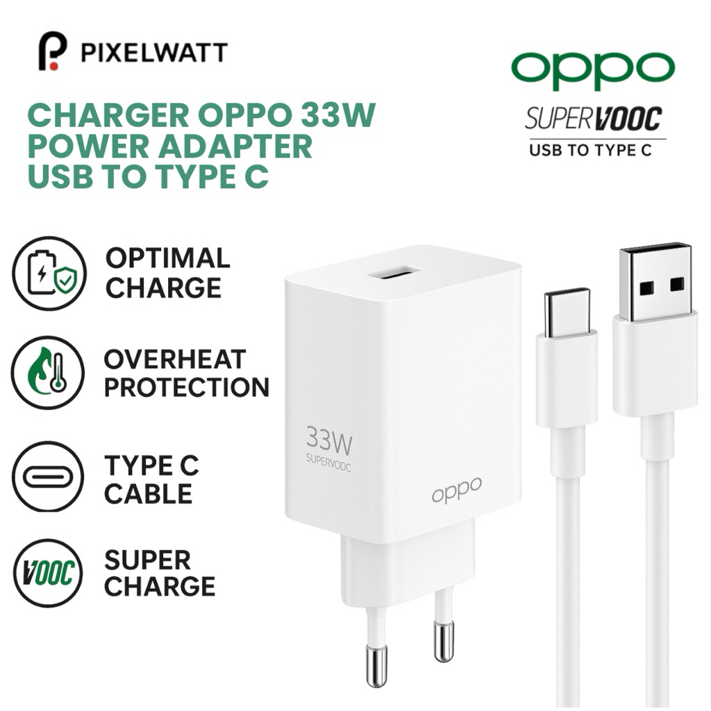 OPPO 33W 65W SuperVOOC Fast Charging USB to Type C Charger