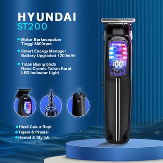 HYUNDAI - [Get 4 Sisir] Alat Cukur Kumis Jenggot Dan Rambut Elektrik Hair Clipper Elektrik  Alat Cukur Rambut Pria Wanita Rechargeable & Anti Berisik