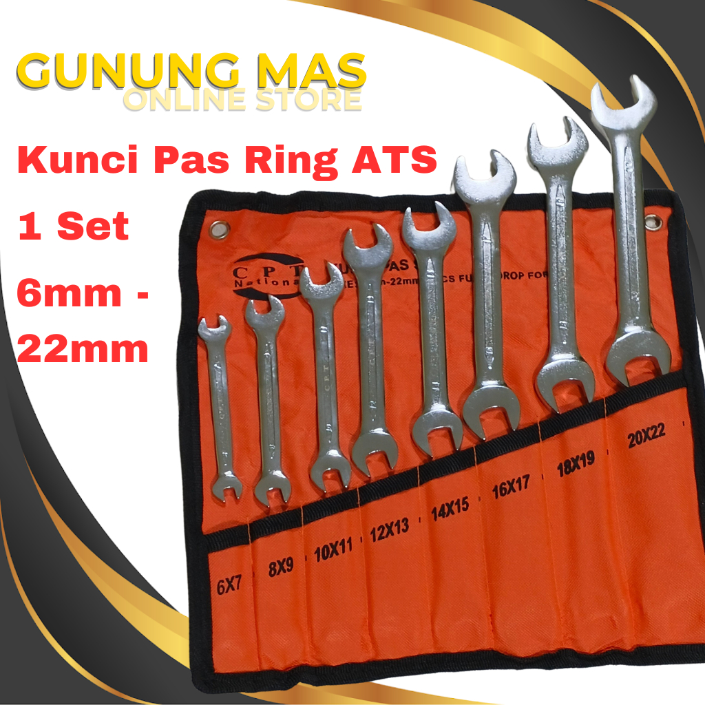 CPT NATIONAL ชุดประแจ 6mm-22mm // ประแจครบชุด G1168