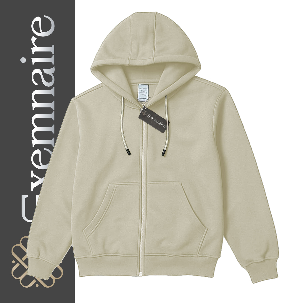 MENS & WOMENS HOODIE SWETER / ZIPPER HOODIE / MENS ZIPPER HOODIE DISTRO BEIGE