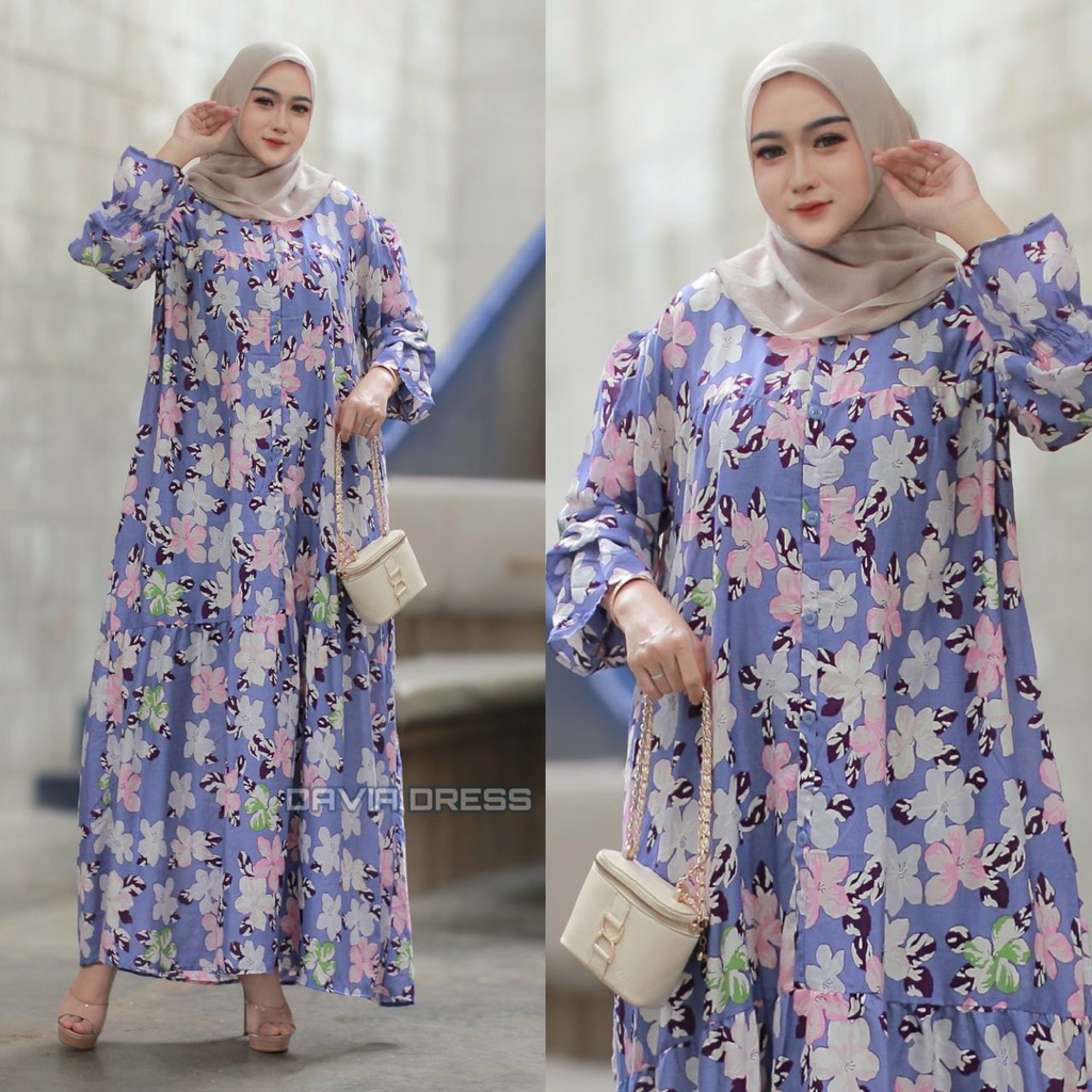 AMIRA GAMIS RAYON MOTIF GAMIS พรีเมี่ยม RAYON MATERIAL ใหม่ล่าสุด AMIRA GAMIS EID