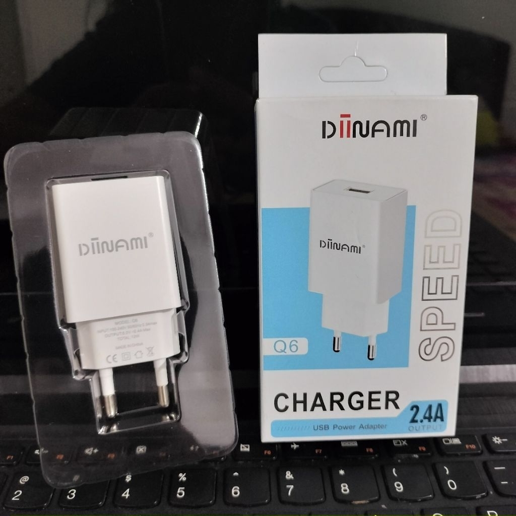 Dinami Q6 2.4A Fast CHARGING USB Power Adapter Universal HP หัวชาร์จ