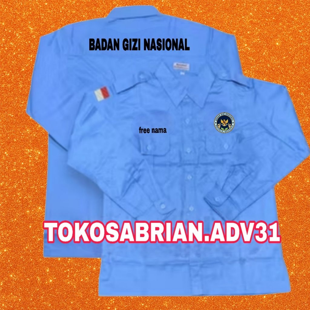 KEMEJA National Nutrition Body BGN Shirt BGN Shirt BGN Uniform