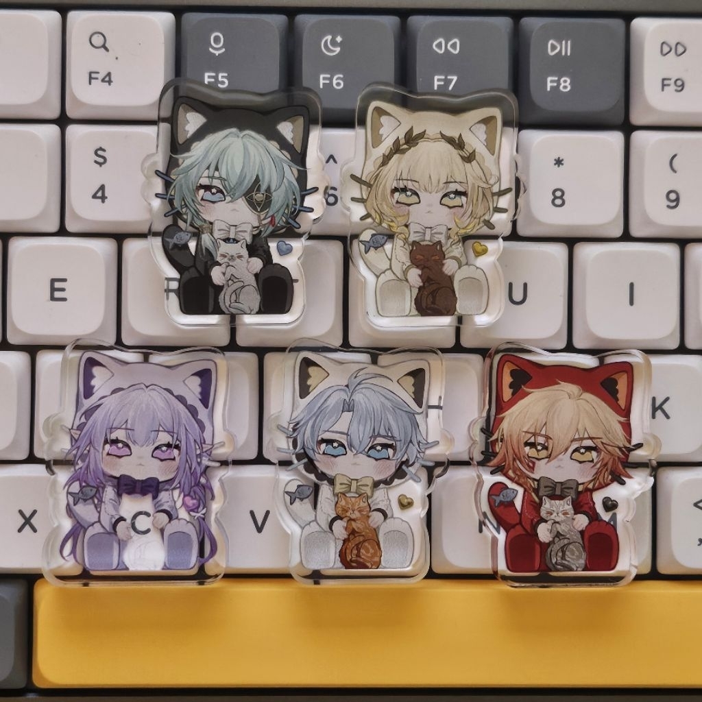 (NEW) HONKAI. STARRAIL/HSR fanmerch - Amphorus - Meow and Me Series | ACRYLIC BLOCK & สติ๊กเกอร์