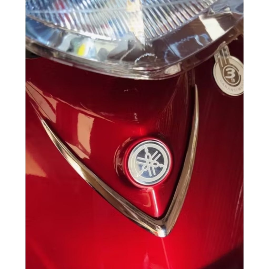สัญลักษณ์ Chrome V สําหรับ Mio Sporty Mio Smile Nouvo Z shield
