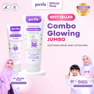 [Official] COMBO GLOWING JUMBO - Soothing Baby Cream 70 & Nourishing Baby Lotion 185