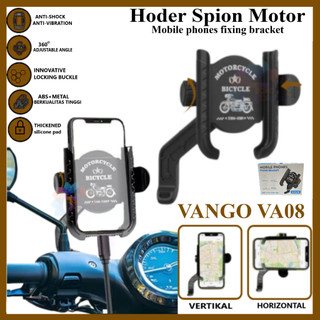 VANGO VA08 Holder Phone Spion Motor Dauble Lock Anti Maling 360°Rotari Holder Stand Dudukan HP Anti Jatuh