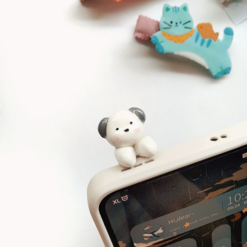 Pawfect Dog Phone Hippers Clay Handmade โดย Swiart